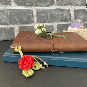 Bookmark - Red Flower