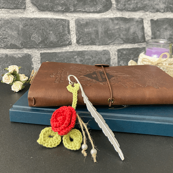 Bookmark - Red Flower - Image 2