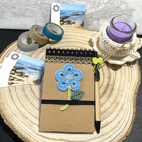 Flower notebook - Blue