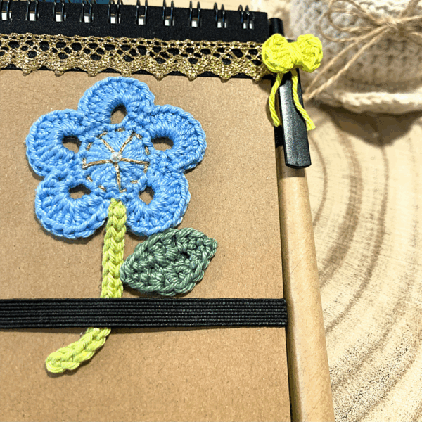 Flower notebook - Blue - Image 2