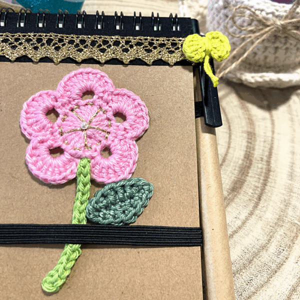 Flower notebook - Pink - Image 2