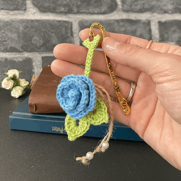 Bookmark - Blue Flower - Image 3