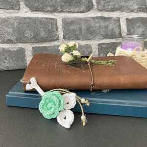 Bookmark - Mint and White Flower