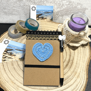Heart notebook - Blue
