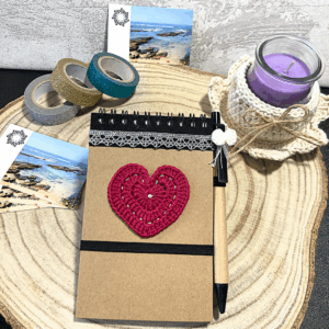 Heart notebook - Cherry