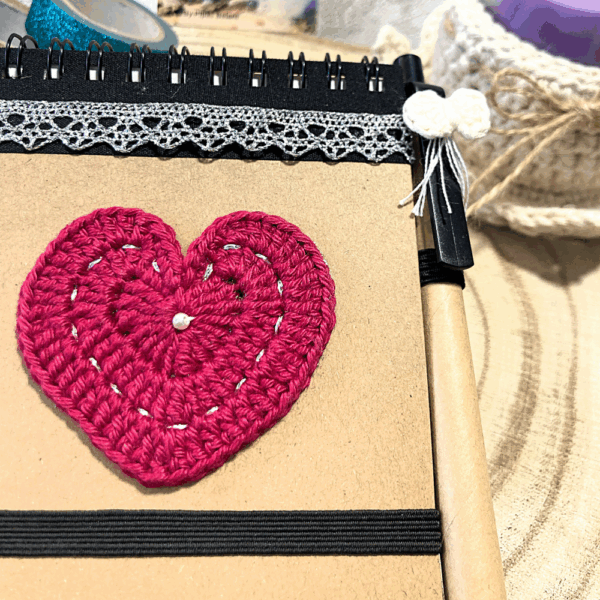 Heart notebook - Cherry - Image 2