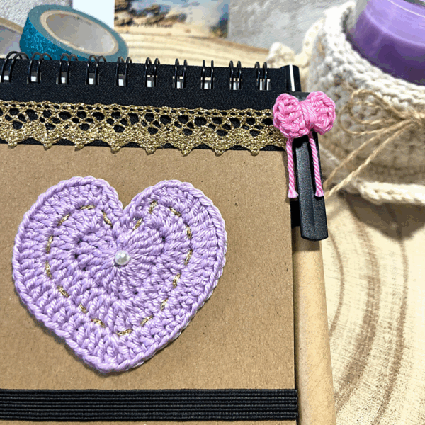 Heart notebook - Lilac - Image 2